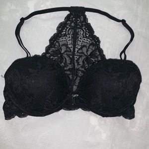 BLACK VICTORIAS SECRET LACE BRA